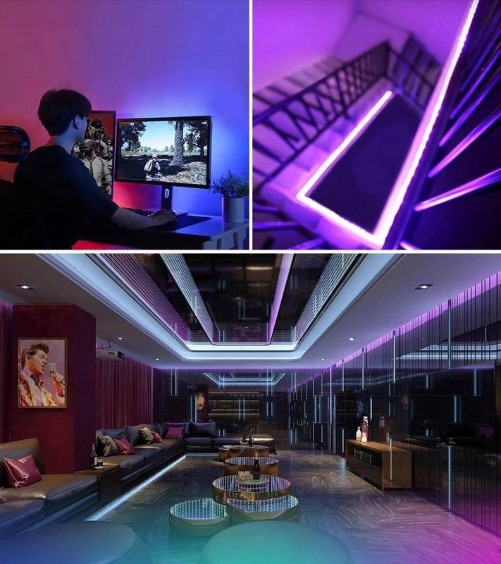 TAŚMA LED RGB 5m WODOODPORNA Ledy 5050 Listwa 230v 12v Kolorowa NA PILOTA Długość 5 m